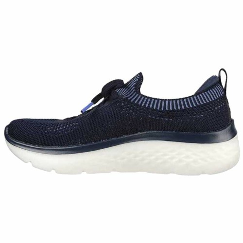 Löparskor, Vuxna Skechers Engineered Flat Knit W Blå Svart