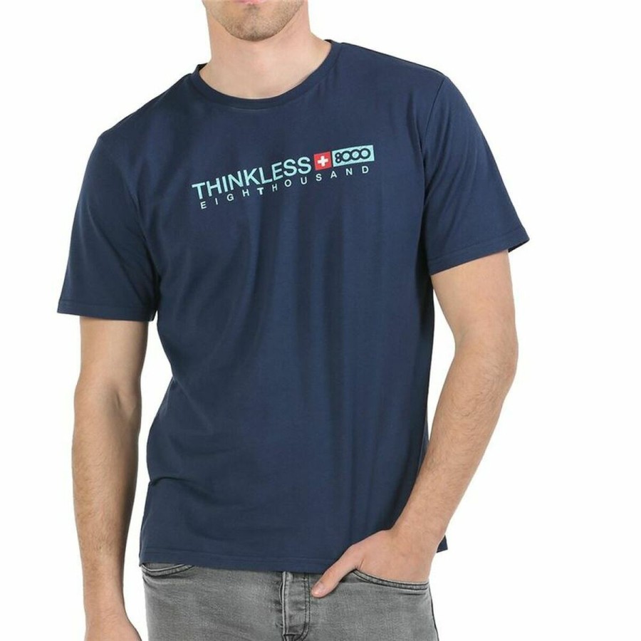 T-shirt med kortärm Herr mas8000 Vigorous  Mörkblå