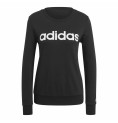 Tröja utan huva Dam Adidas Essentials Logo Svart