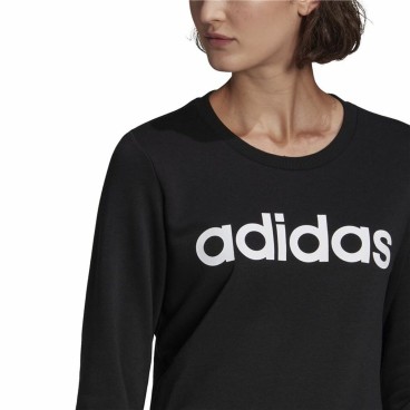 Tröja utan huva Dam Adidas Essentials Logo Svart