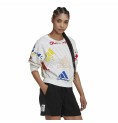 Tröja utan huva Dam Adidas Essentials Multi-Coloured Vit