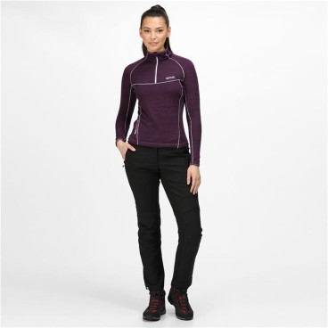 Långärmad t-shirt Dam Regatta Yonder Half-Zip Violett