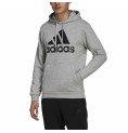 Tröja med huva Herr Adidas  Essentials Fleece Big Logo Grå