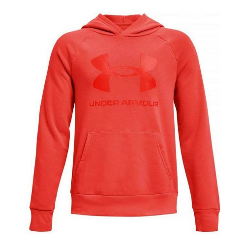 Tröja med huva Unisex Under Armour Rival Big Logo Röd