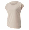 T-shirt med kortärm Dam Puma Studio Foundation Beige Ljusrosa