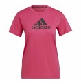 T-shirt med kortärm Dam Adidas Designed 2 Move Logo Fuchsia