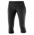 Sport-leggings, Dam Salomon Agile Mid Tight Svart