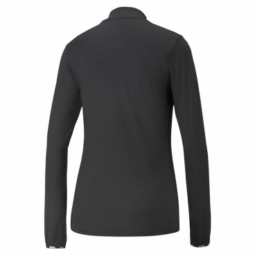 T-shirt med lång ärm Dam Puma Strong 1/4 Zip Svart