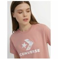 T-shirt med kortärm Dam Converse Seasonal Star Chevron Rosa