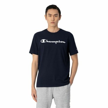 T-shirt med kortärm Herr Champion Crewneck Blå