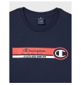 T-shirt med kortärm Herr Champion Crewneck Blå