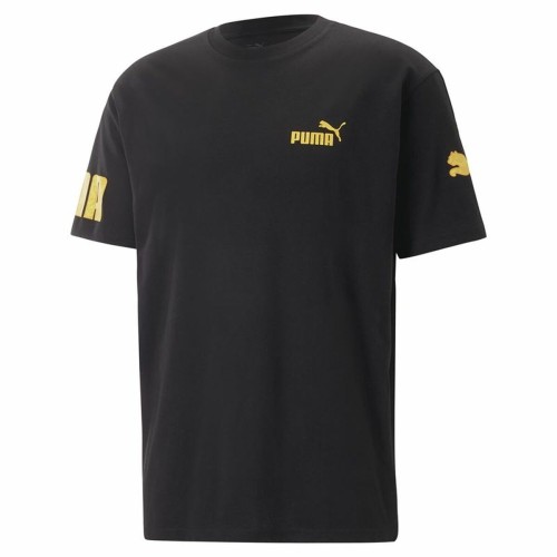 T-shirt med kortärm Herr Puma Power Summer Svart Unisex