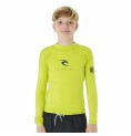 Barn T-shirt med kortärm Rip Curl Corps L/S Rash Vest  Gul Surfing Lykra