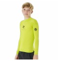 Barn T-shirt med kortärm Rip Curl Corps L/S Rash Vest  Gul Surfing Lykra