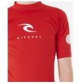 T-shirt med kortärm Barn Rip Curl Corps L/S Rash Vest  Röd Lykra Surfing