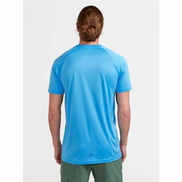 T-shirt med kortärm Craft Core Essence Logo Aquamarine