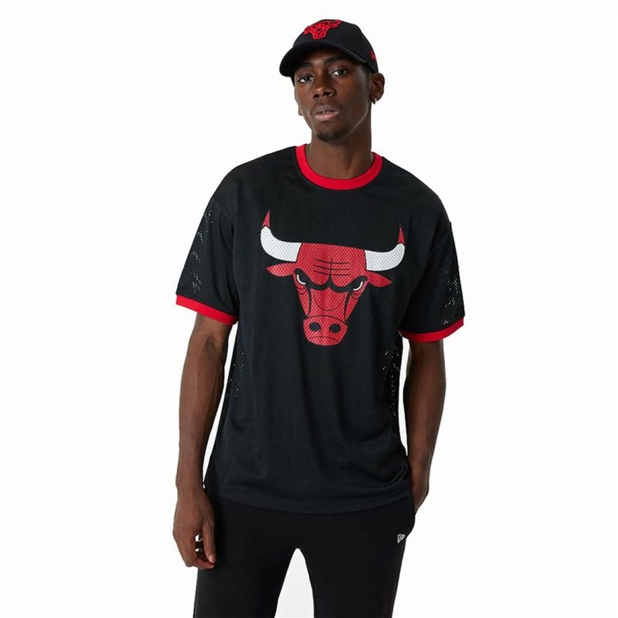 Baskettröja New Era NBA Mesh Chicago Bulls Svart