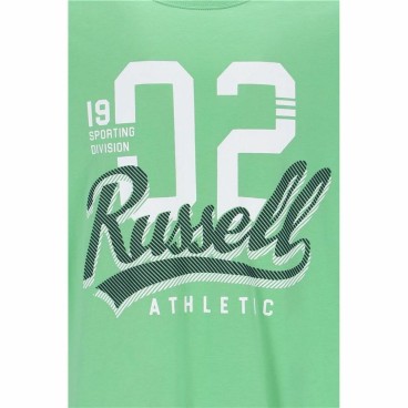 T-shirt med kortärm Herr Russell Athletic Amt A30101 Grön Ljusgrön