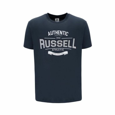 T-shirt med kortärm Herr Russell Athletic Ara Mörkblå