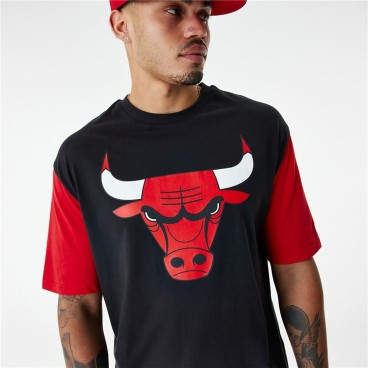 T-shirt med kortärm Herr New Era NBA Colour Insert Chicago Bulls Svart