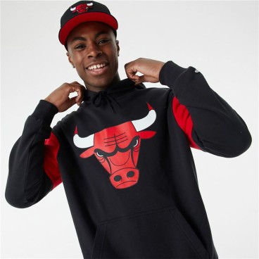 Tröja med huva Barn New Era NBA Colour Insert Chicago Bulls Svart