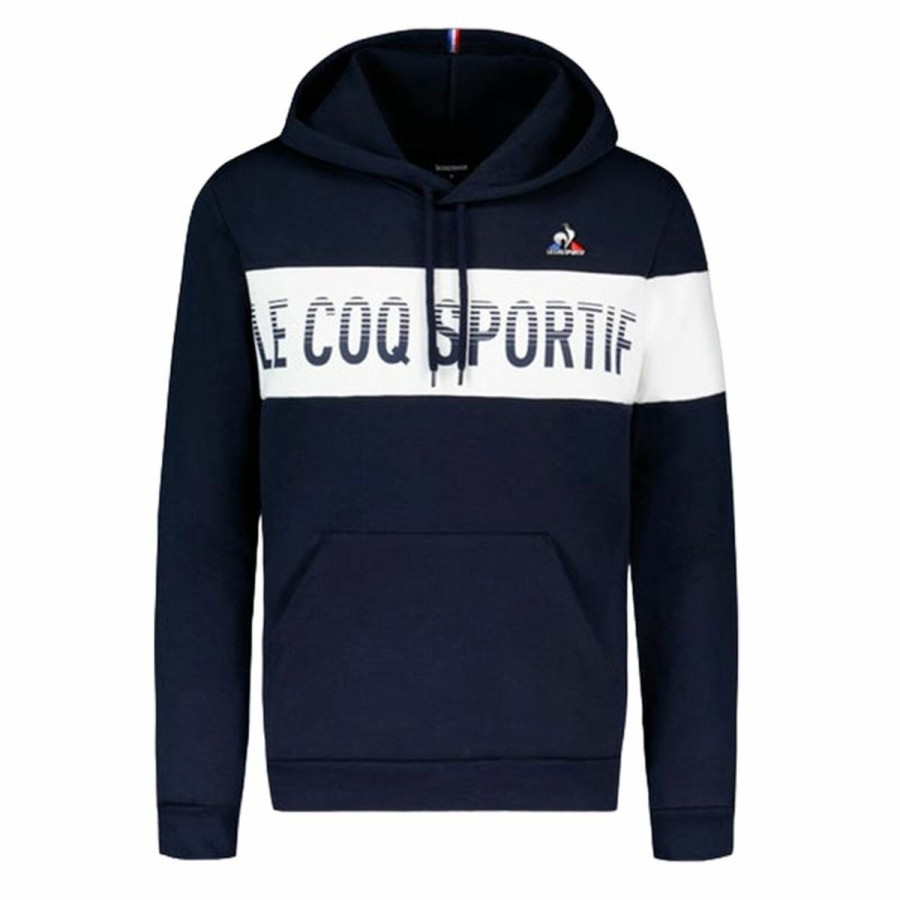 Tröja med huva Barn Le coq sportif BAH Hoody N°1 Marinblå