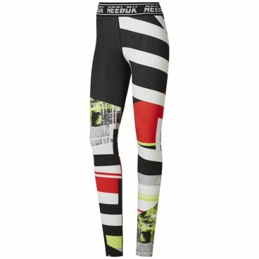 Sport-leggings, Dam Reebok Wor Engineered Svart