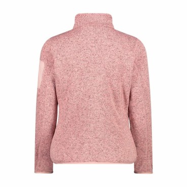 Campagnolo 运动夹克，女式米色针织-科技粉红