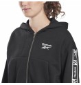 Sportjacka, Dam Reebok Tape Pack Full Zip Svart