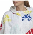 Sportjacka, Dam Adidas Essentials Multi-Colored Logo Vit