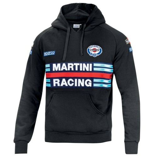 Tröja med huva Sparco Martini Racing	 Svart XXXL