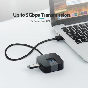 USB-HUB Vention CHABF Svart