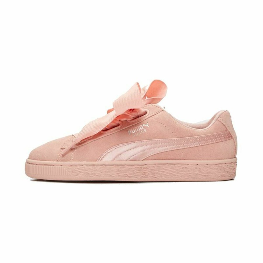 Gymnastiksko, Dam Puma Suede Heart Ep Gul