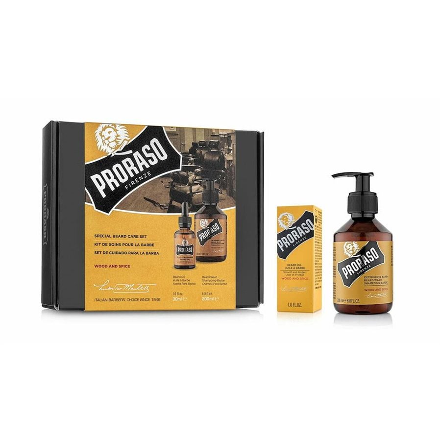 Skäggvårdskit Proraso Wood & Spice 2 Delar