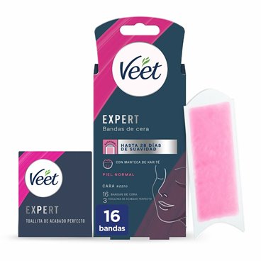 Ansiktsvaxremsor Veet Expert (16 antal)