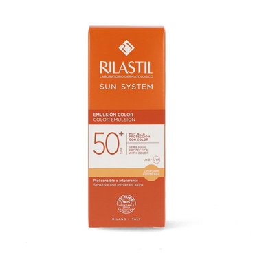 Solskydd med färg Rilastil Sun System Spf 50+ (50 ml)