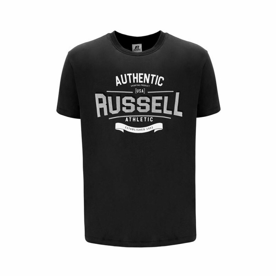 T-shirt med kortärm Herr Russell Athletic Amt A30081 Svart