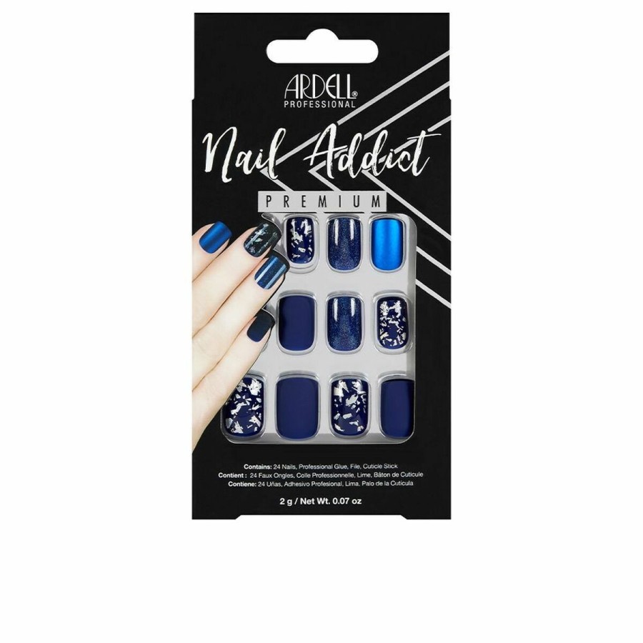 Lösnaglar Ardell Nail Addict Matte Blue (24 pcs)