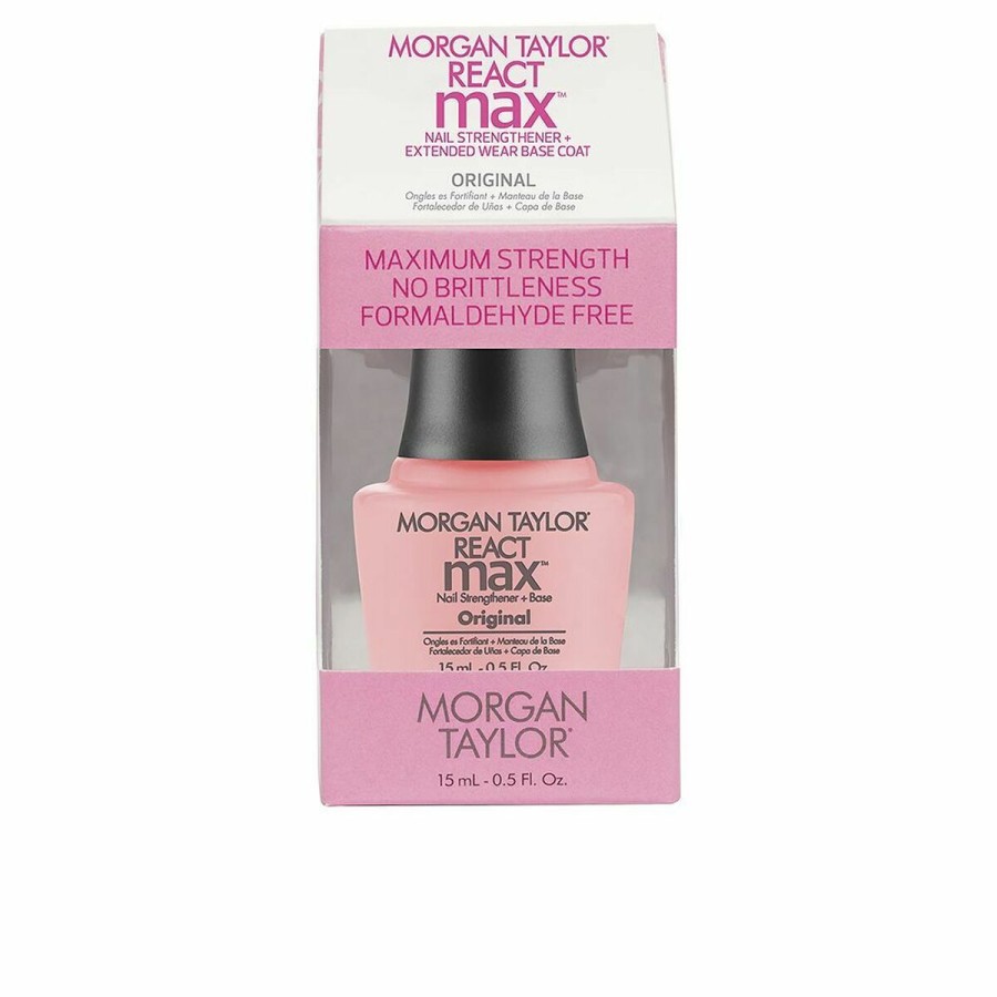 Nagelhärdare Morgan Taylor React Max Original 2 i 1 Grundlager 15 ml