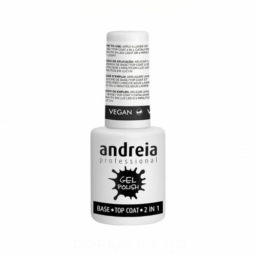 Nagellack Andreia Gel Polish Base Top Coat 2 i 1 (10,5 ml)