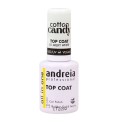 Fixeringsöverlack Andreia Cotton Candy Top Coat Nº 01 Milky White 10,5 ml