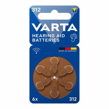 Batteri för hörapparat Varta Hearing Aid 312 PR41 6 antal