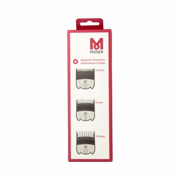 Sats med kammar/borstar Wahl Moser Pack Peines (1.5/3/4.5 MM)