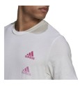 T-shirt med kortärm Herr Adidas Essentials Gradient Vit