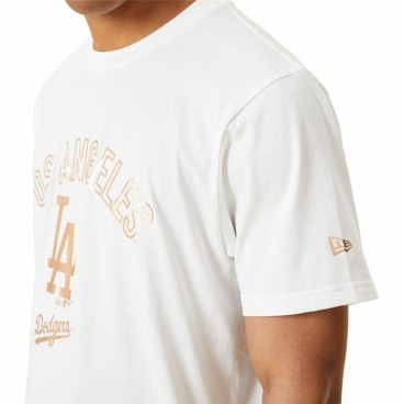 T-shirt med kortärm Herr New Era MLB Metallic Grapich Print Dodger Vit