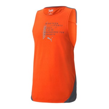 T-shirt med kortärm Herr Puma Train Everfresh Tank Orange