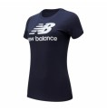 T-shirt med kortärm Dam New Balance WT91546 Havsblå