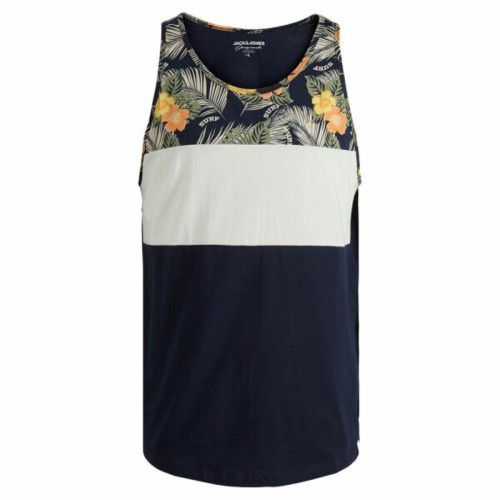 Barn T-shirt med kortärm JORVENICE BLOCK TANK TOP Jack & Jones 12210056 Havsblå