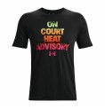 T-shirt med kortärm Herr Under Armour Basketball Heat Svart