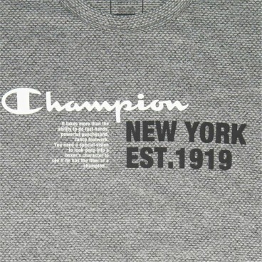 T-shirt med kortärm Herr Champion  Crewneck Mörkgrå